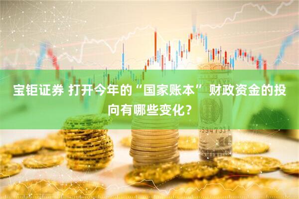 宝钜证券 打开今年的“国家账本” 财政资金的投向有哪些变化？