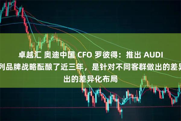 卓越汇 奥迪中国 CFO 罗彼得：推出 AUDI 字母系列品牌战略酝酿了近三年，是针对不同客群做出的差异化布局
